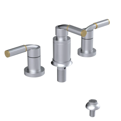 Rubinet Bidet Fitting with Spray, Diverter, and Vacuum Breaker (less drain) Satin Chrome