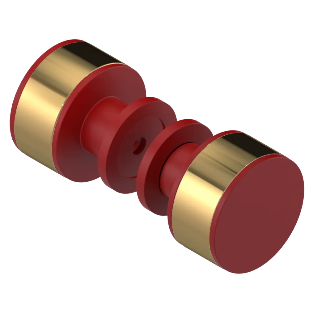 Rubinet Shower Door Knob (set) Maroon