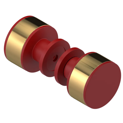 Rubinet Shower Door Knob (set) Maroon