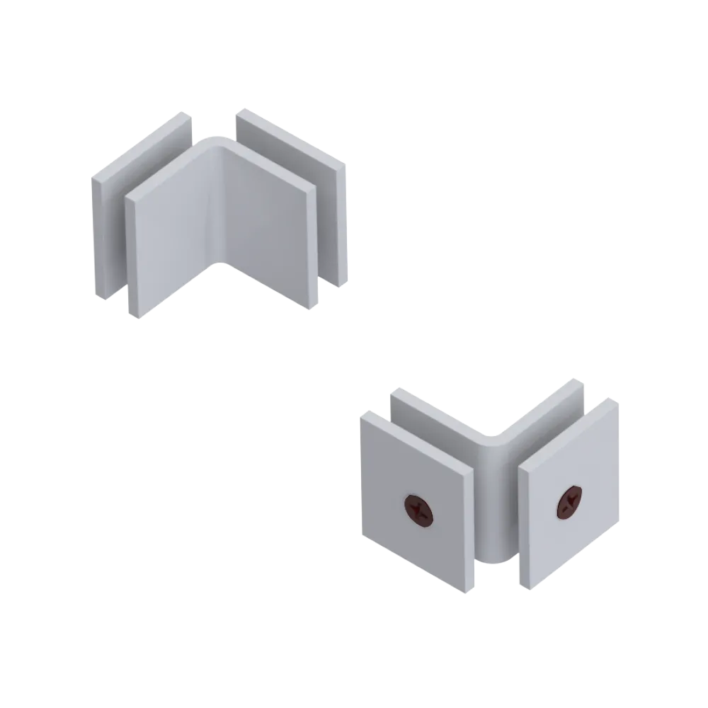 Rubinet 90 Glass to Glass Open Face White