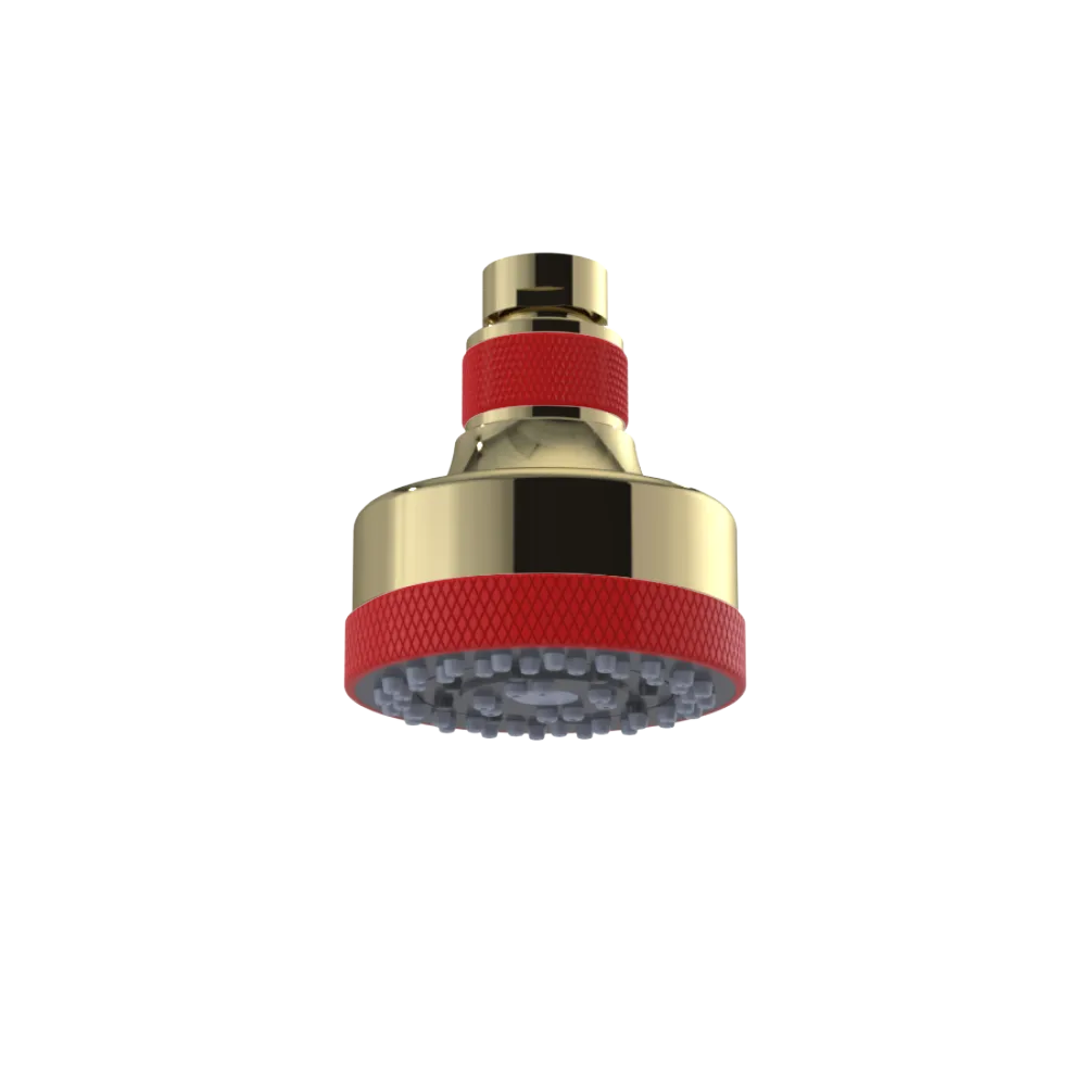 Rubinet 3 FUNCTION SHOWER HEAD Natural Brass