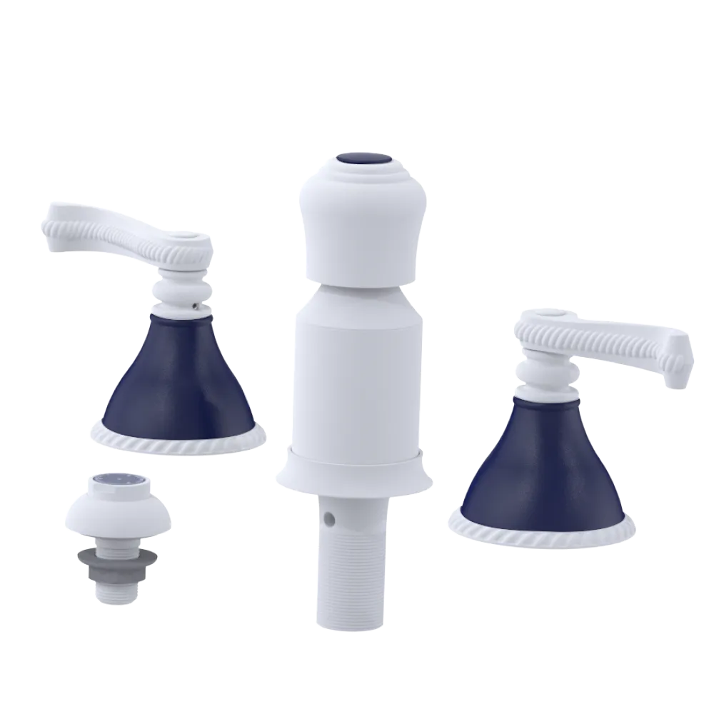 Rubinet Bidet Fitting with Spray, Diverter, and Vacum Breaker (Less Drain) Matt White