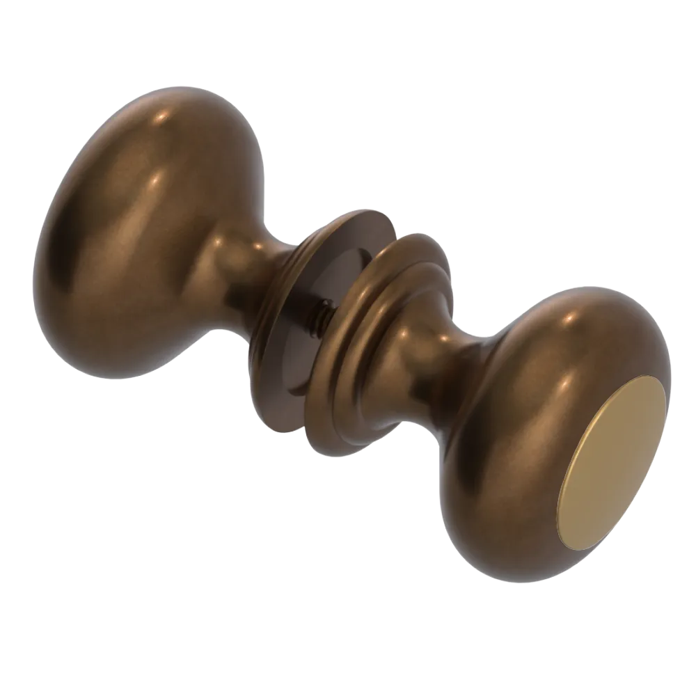 Rubinet Shower Door Knob (set) Tuscan Brass
