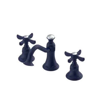 Rubinet Widespread Lav. Set. (less drain) Midnight Blue