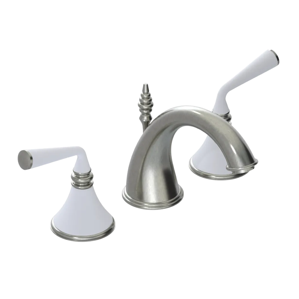 Rubinet Widespread Lav. Set. (less drain) Satin Nickel