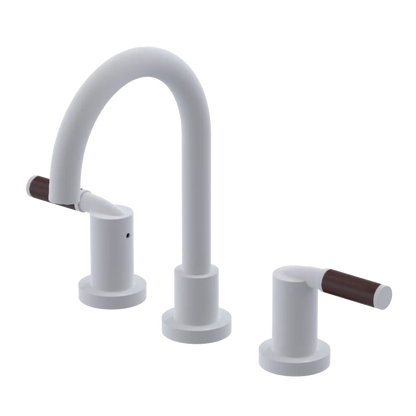 Rubinet Widespread Lav set (less drain) Matt White