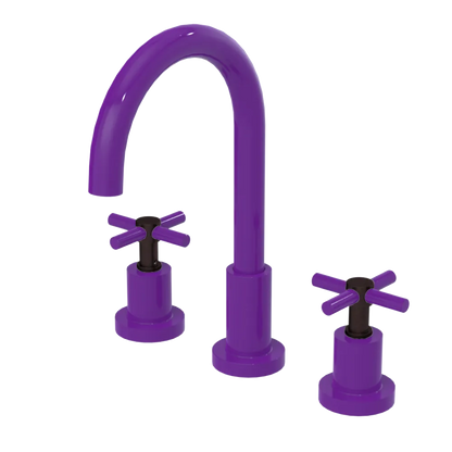 Rubinet Widespread Kitchen Set with LaSalle Spout Purple Haze
