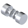 Rubinet Shower Door Knob (set) Satin Chrome