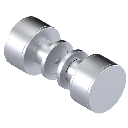 Rubinet Shower Door Knob (set) Satin Chrome