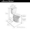 American Standard Cadet® PRO Two-Piece 1.28 gpf/4.8 Lpf Chair Height Elongated 10-Inch Rough Toilet Less Seat