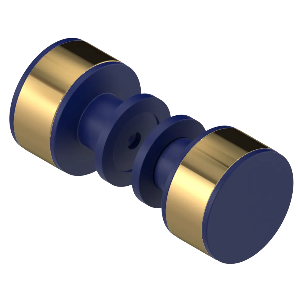 Rubinet Shower Door Knob (set) Midnight Blue