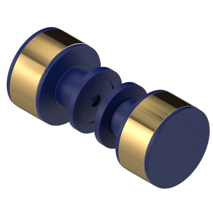 Rubinet Shower Door Knob (set) Midnight Blue