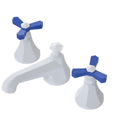 Rubinet Widespread Lav. Set. (less drain) Matt White