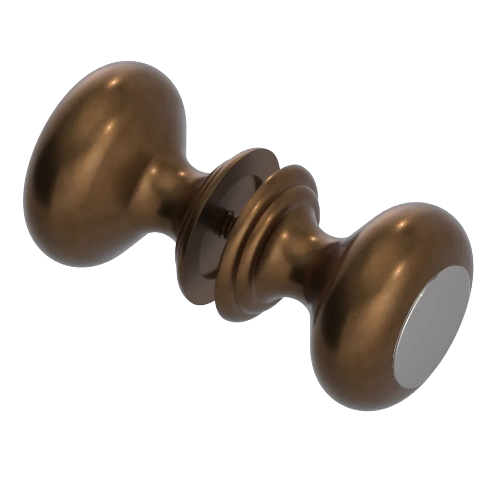 Rubinet Shower Door Knob (set) Tuscan Brass