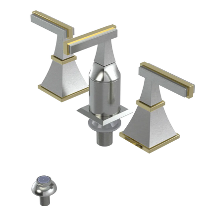 Rubinet Bidet Fitting with Spray, Diverter, and Vacum Breaker (Less Drain) Satin Nickel
