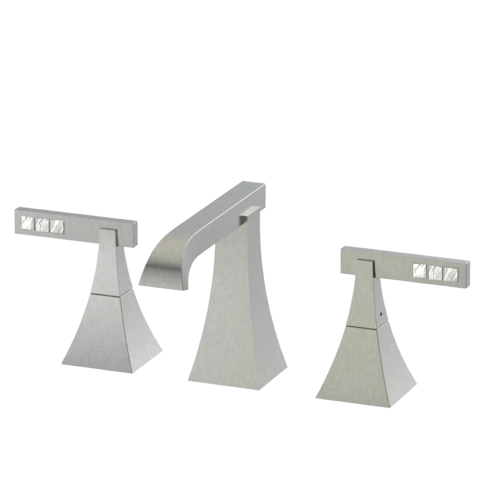 Rubinet Widespread Lav. Set. (less drain) Satin Nickel