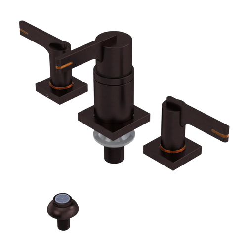 Rubinet Bidet Fitting with Spray, Diverter, and Vacum Breaker (Less Drain) Tuscan Brass