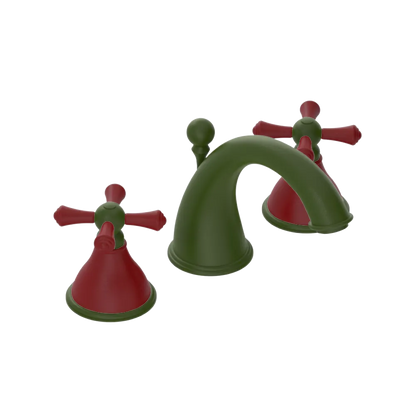 Rubinet Widespread Lav. Set. (less drain) Green Envy