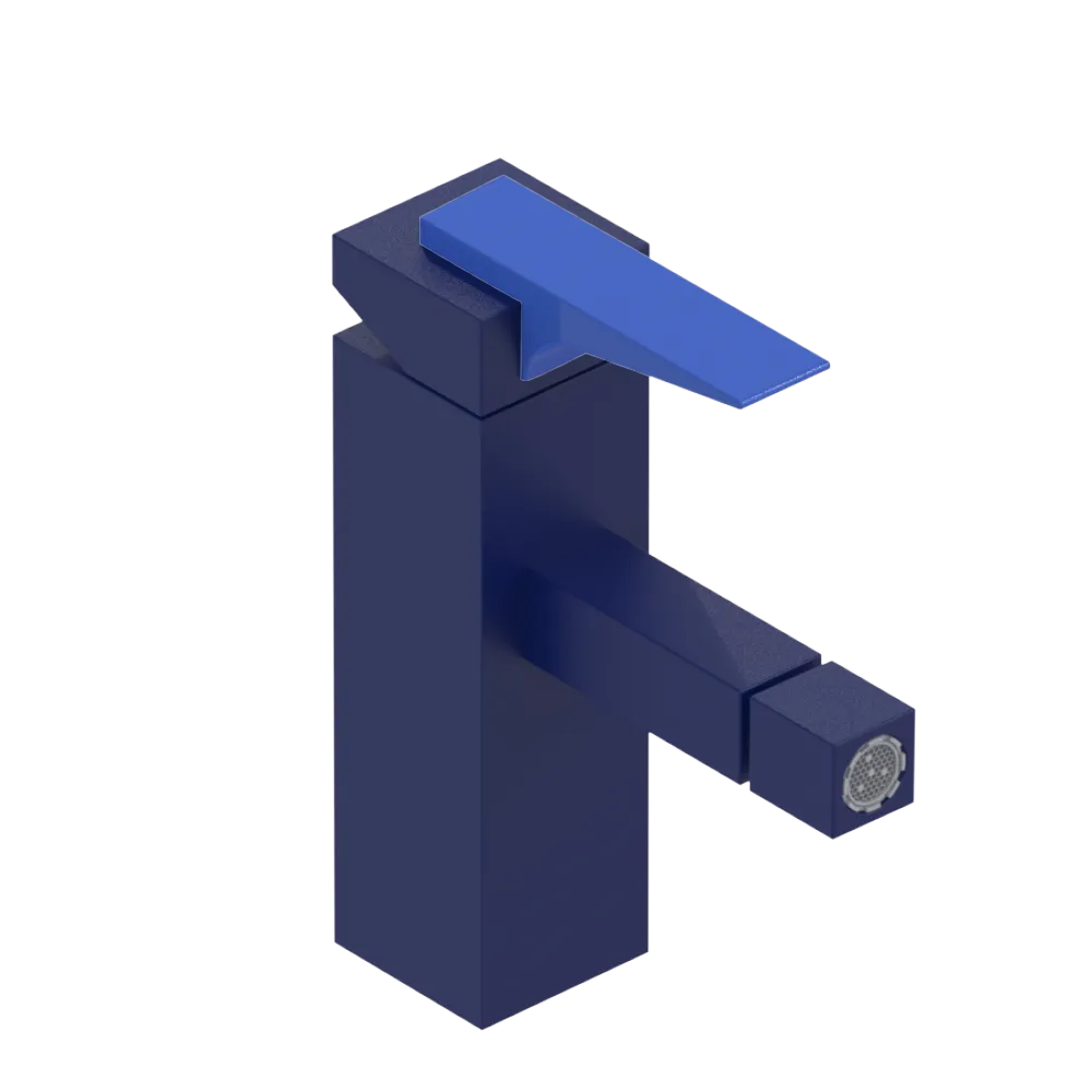 Rubinet Single Control Bidet Fitting (less drain) Midnight Blue