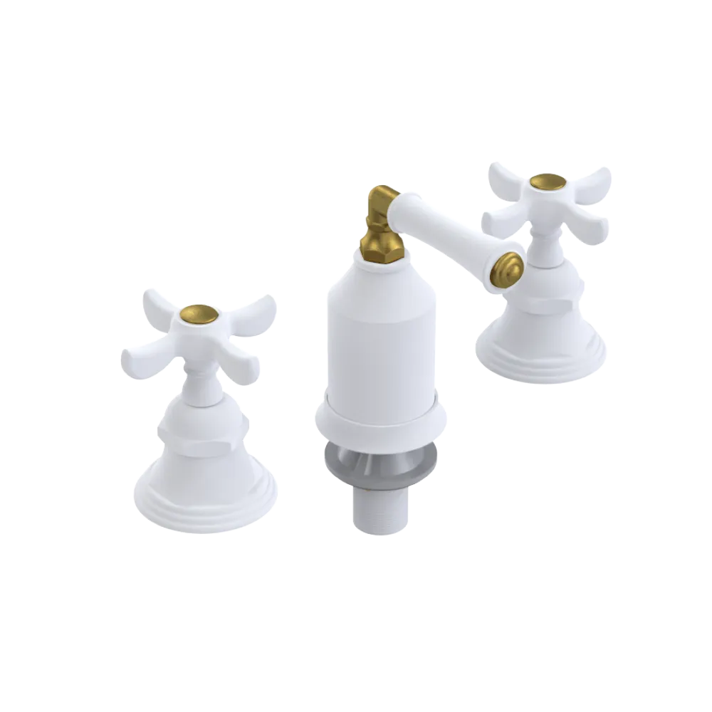 Rubinet Bidet Fitting with Spray, Diverter, and Vacum Breaker (Less Drain) Matt White