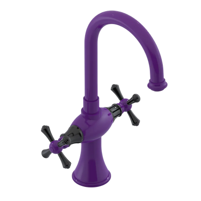 Rubinet Single Hole Dual Handle Lav. Set. (less drain) Purple Haze