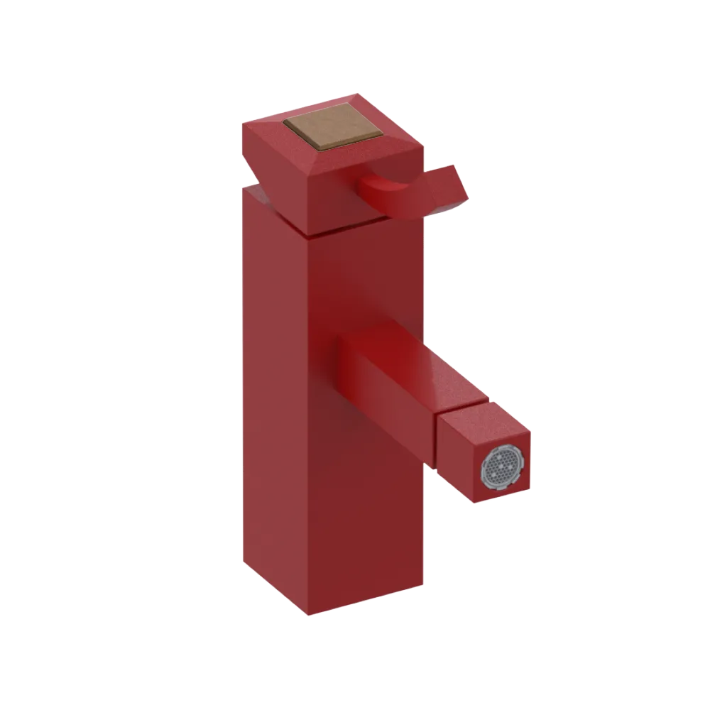 Rubinet Single Control Bidet Fitting (less drain) Maroon