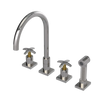Rubinet Widespread Kitchen Set with Hand Spray Polished Nickel