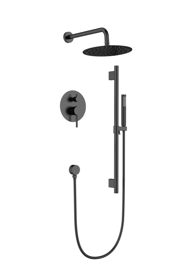 Aquaflo Rund 2-Way Pressure Balance Shower Set