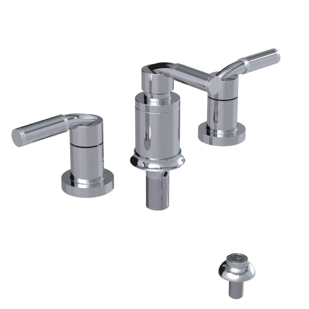 Rubinet Bidet Fitting with Spray, Diverter, and Vacuum Breaker (less drain) Chrome