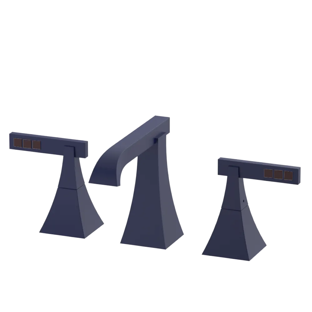 Rubinet Widespread Lav. Set. (less drain) Midnight Blue