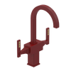 Rubinet Single Hole Dual Handle Lav. Set. (less drain) Maroon