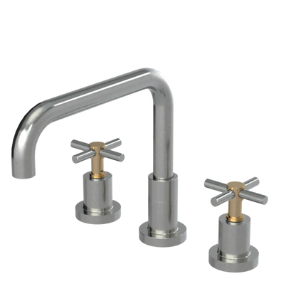 Rubinet Widespread Kitchen Set Satin Nickel