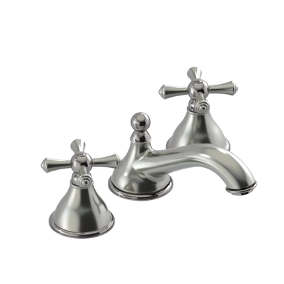 Rubinet Widespread Lav. Set. (less drain) Satin Nickel
