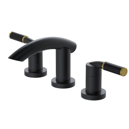 Rubinet Widespread Lav. Set. (less drain) Matt Black
