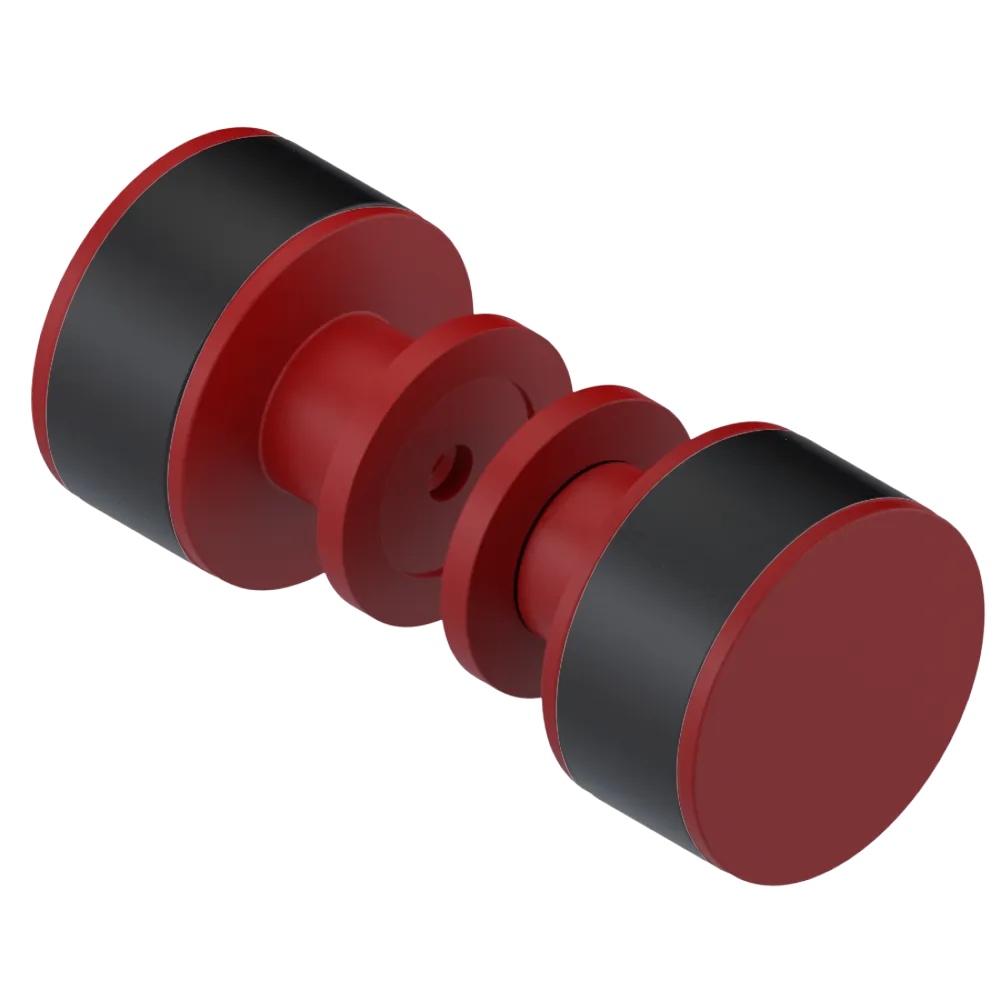 Rubinet Shower Door Knob (set) Maroon