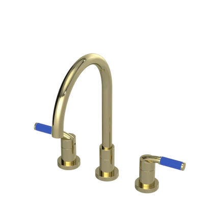 Rubinet Widespread Kitchen Set Gold