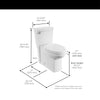 American Standard Estate® Skirted Two-Piece 1.28 gpf/4.8 Lpf Chair Height Elongated Toilet With Seat