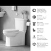 American Standard Estate® Touchless Skirted Two-Piece 1.28 gpf/4.8 Lpf Chair Height Elongated Toilet With Seat