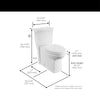 American Standard Estate® Touchless Skirted Two-Piece 1.28 gpf/4.8 Lpf Chair Height Elongated Toilet With Seat