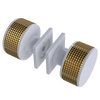 Rubinet Shower Door Knob (set) White