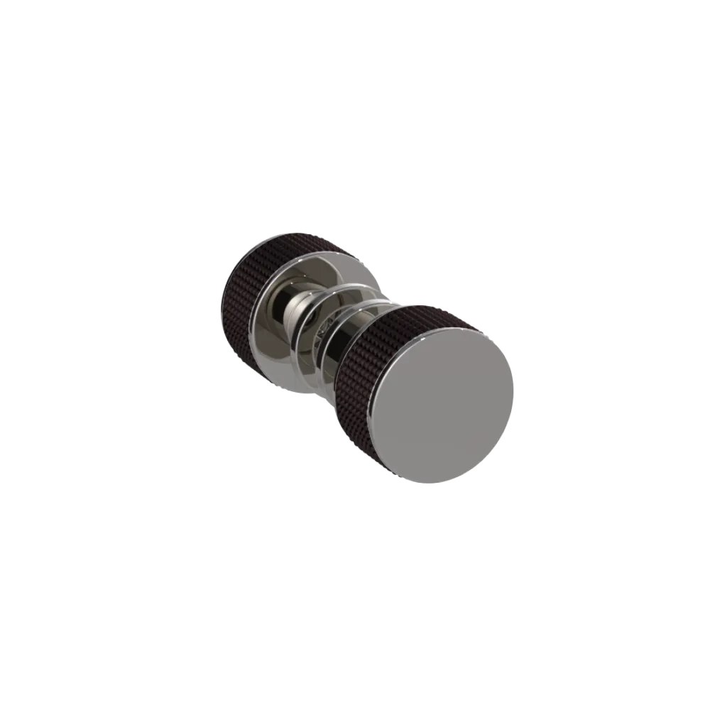 Rubinet Shower Door Knob (set) Polished Nickel