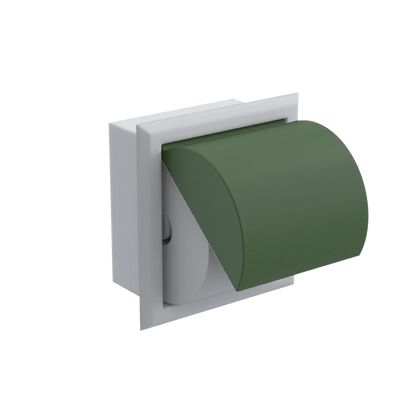 Rubinet RECESSED TOILET PAPER HOLDER Matt White