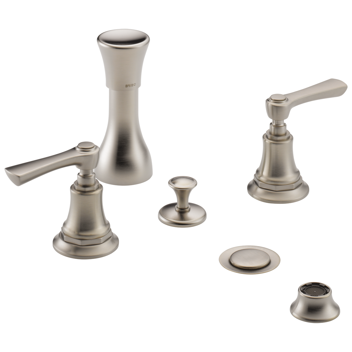 Brizo Rook Bidet Faucet - Less Handles - Complete Kit - Brilliance® Luxe Nickel®