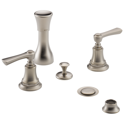 Brizo Rook Bidet Faucet - Less Handles - Complete Kit - Brilliance® Luxe Nickel®