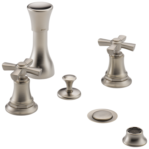 Brizo Rook Bidet Faucet - Less Handles - Complete Kit - Brilliance® Luxe Nickel®
