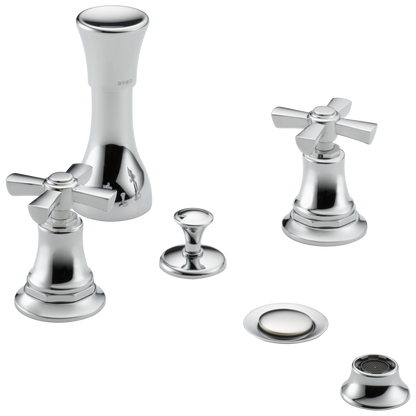 Brizo Rook Bidet Faucet - Less Handles - Complete Kit - Polished Chrome