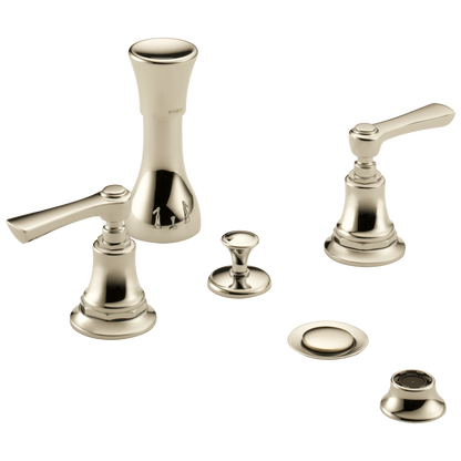 Brizo Rook Bidet Faucet - Less Handles - Complete Kit - Brilliance® Polished Nickel