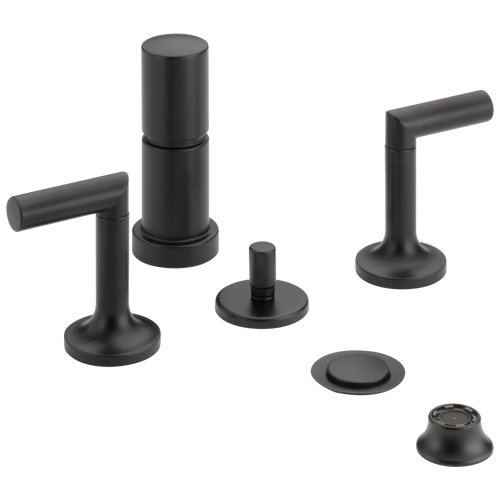 Odin Two-Handle Bidet Faucet - Matte Black