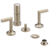 Odin Two-Handle Bidet Faucet - Brilliance® Brushed Nickel