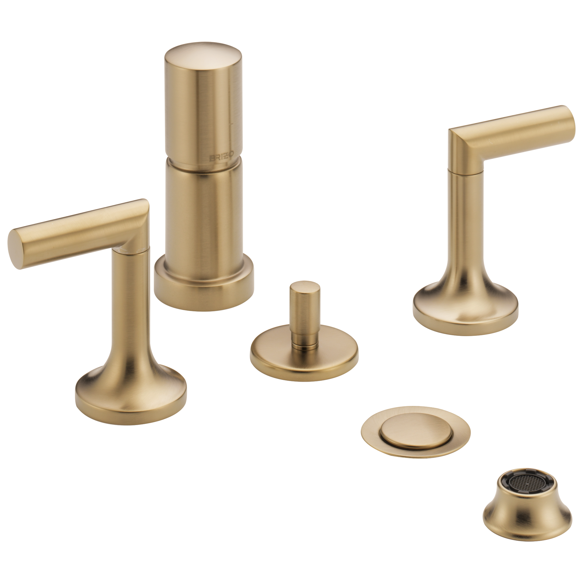 Odin Two-Handle Bidet Faucet - Brilliance® Luxe Gold®